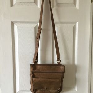 Roots Tribe Leather Saddle/Crossbody Bag